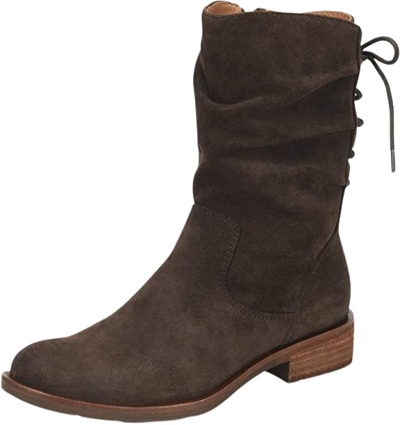 Brown mid outlet calf boots womens